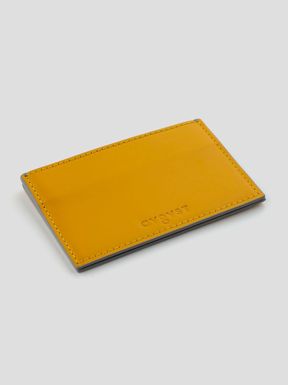 Yellow Leather Cardholder