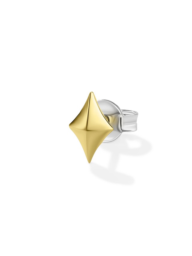 Sparkler Single Stud Gold Vermeil