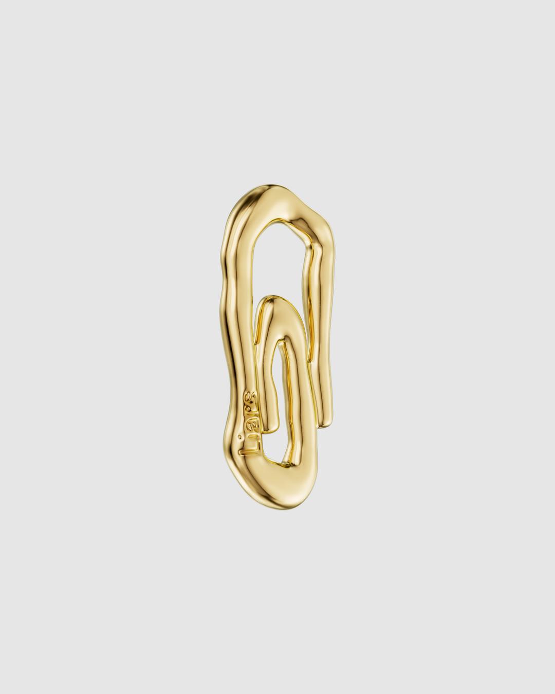 New Nature paper clip trinket with gold plating