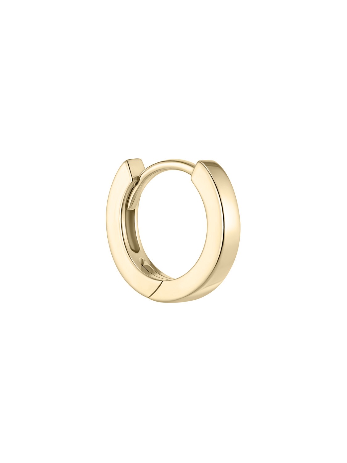 Flat Hoop in Yellow Gold