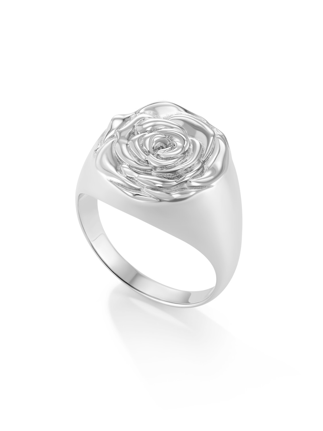 Rose signet ring discount